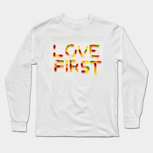 Love first colorful haribo bears Long Sleeve T-Shirt